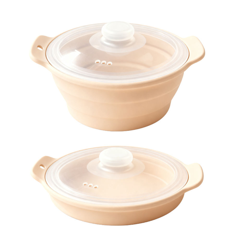 Food Storage Oven Safe - Collapsible Silicone Steam Pot Multi Purpose