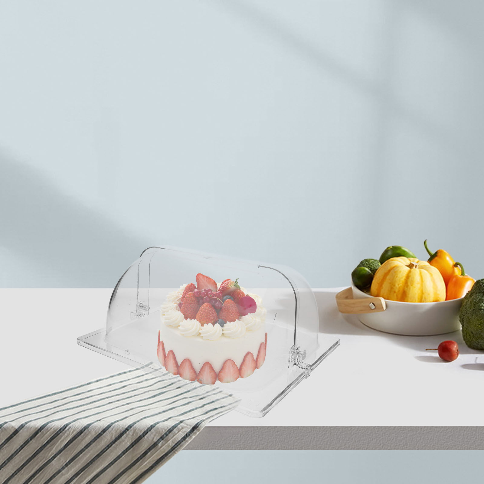Food Storage Oven Safe - Reusable Cake Dome Food Cover Clear