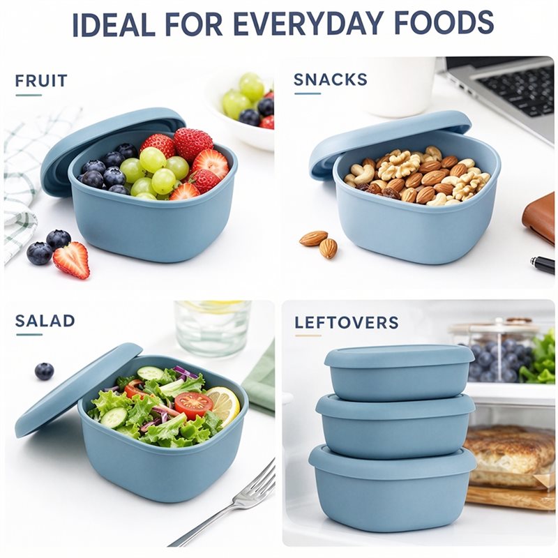Nesting Bowls Silicone Food St - Food Storage Oven Safe recension och pris