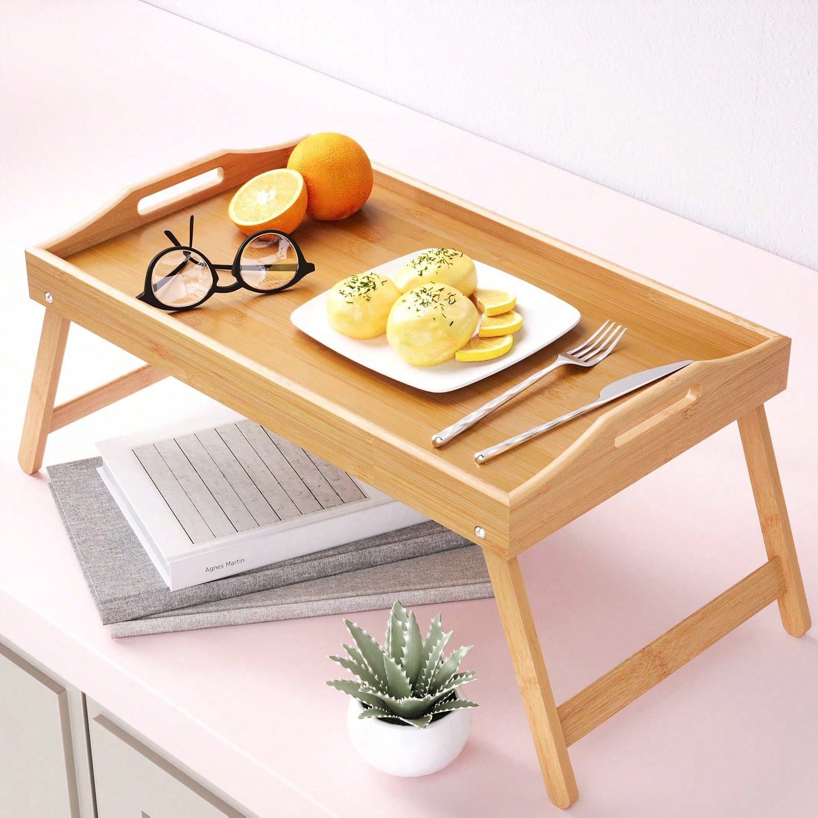 Bed Table Tray, Wooden Breakfa - Food Storage Oven Safe recension och pris