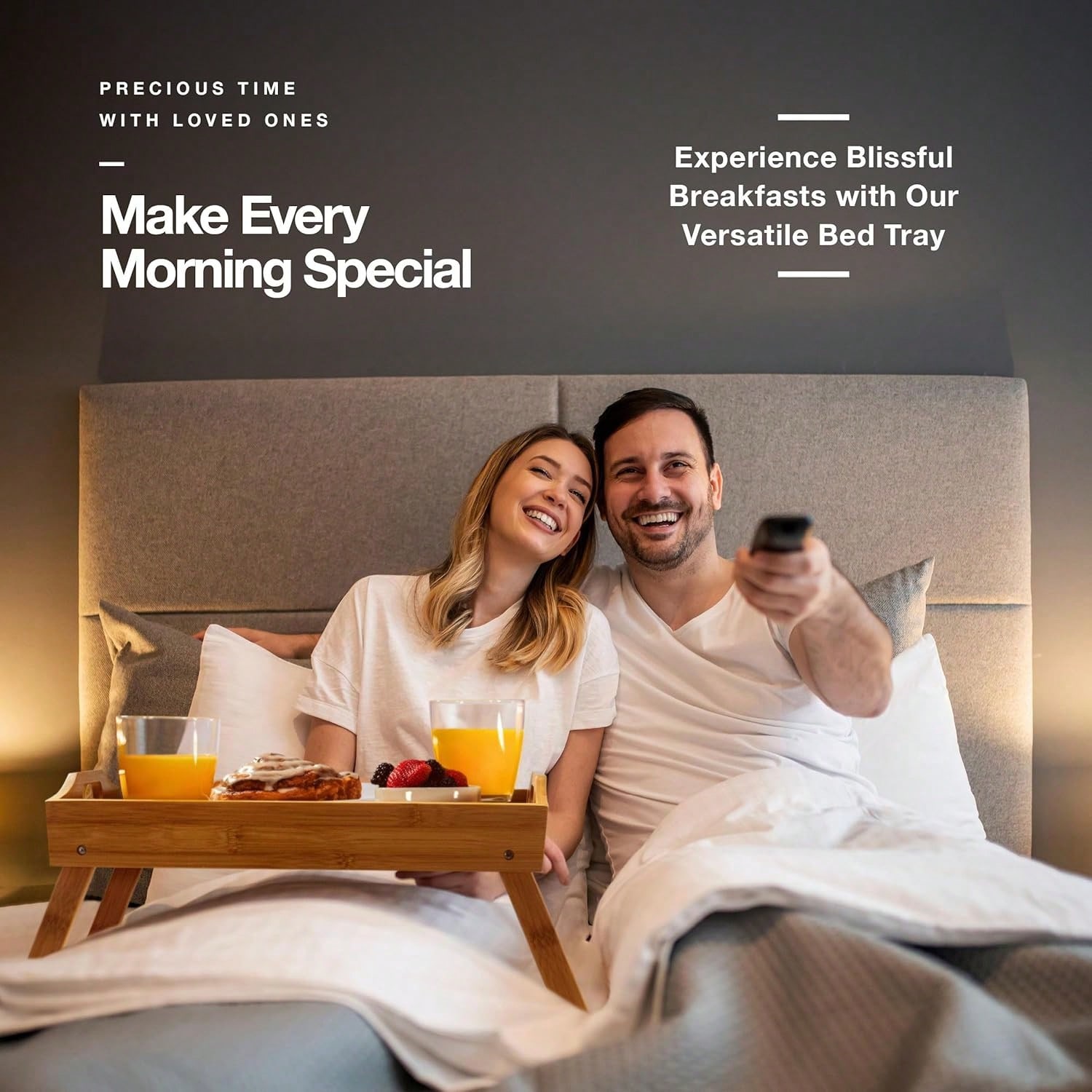 Bed Table Tray, Wooden Breakfa - Food Storage Oven Safe recension och pris