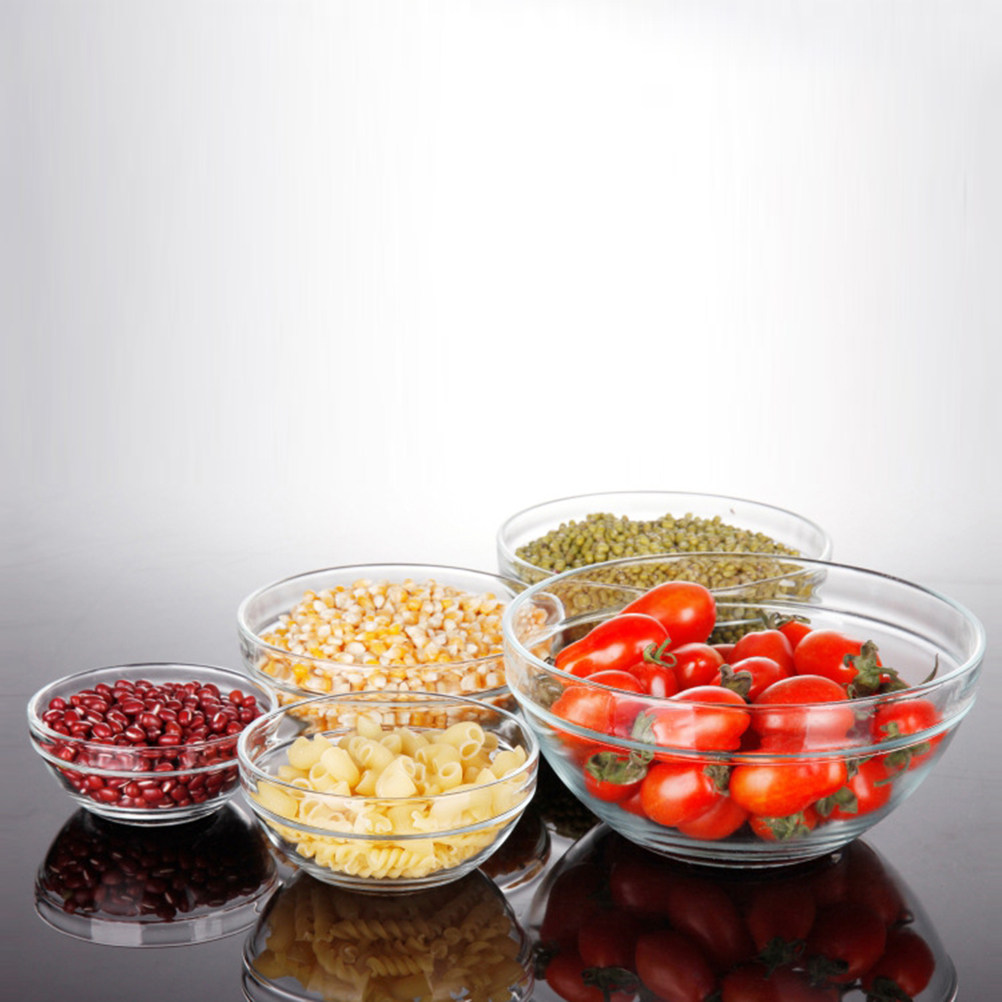 5Pcs Borosilicate Glass Bowl S - Food Storage Oven Safe recension och pris