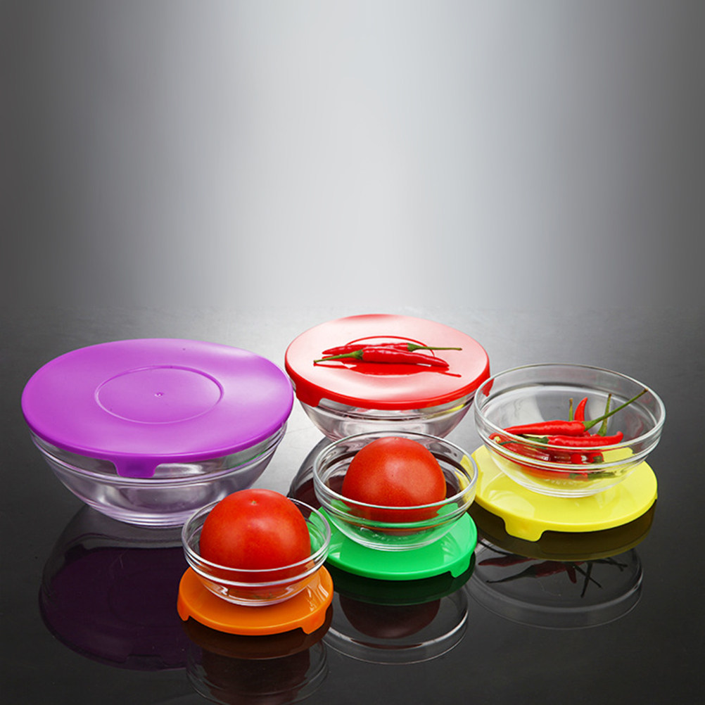 5Pcs Borosilicate Glass Bowl S - Food Storage Oven Safe recension och pris