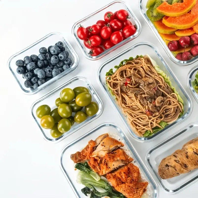 8 Pack Airtight Glass Food Sto - Food Storage Oven Safe recension och pris