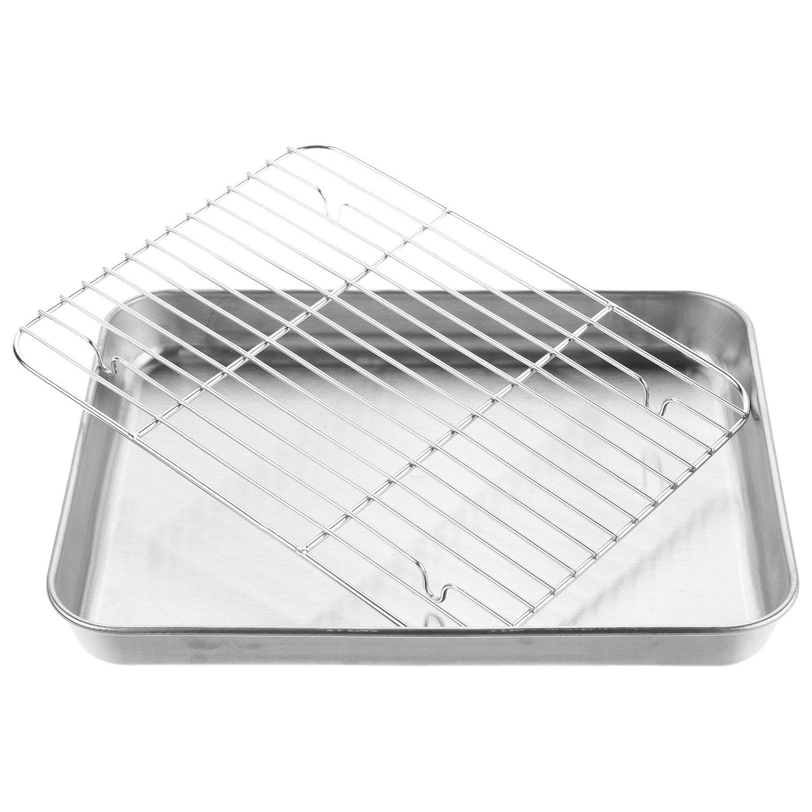 1Set Stainless Steel Baking Tr - Food Storage Oven Safe recension och pris