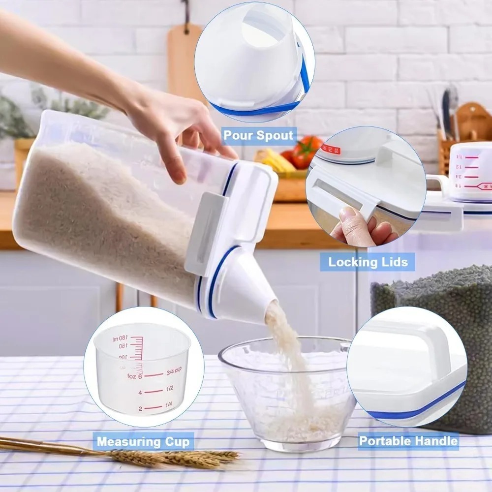Rice Dry Food Storage Containe - Food Storage Meals recension och pris