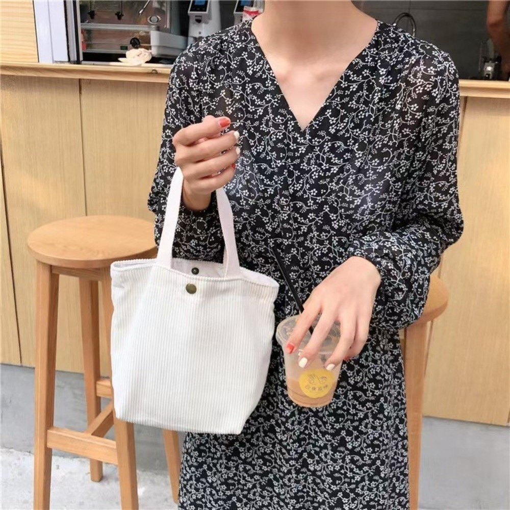 Trendy Corduroy Lunch Bag Cott - Food Storage Bag recension och pris
