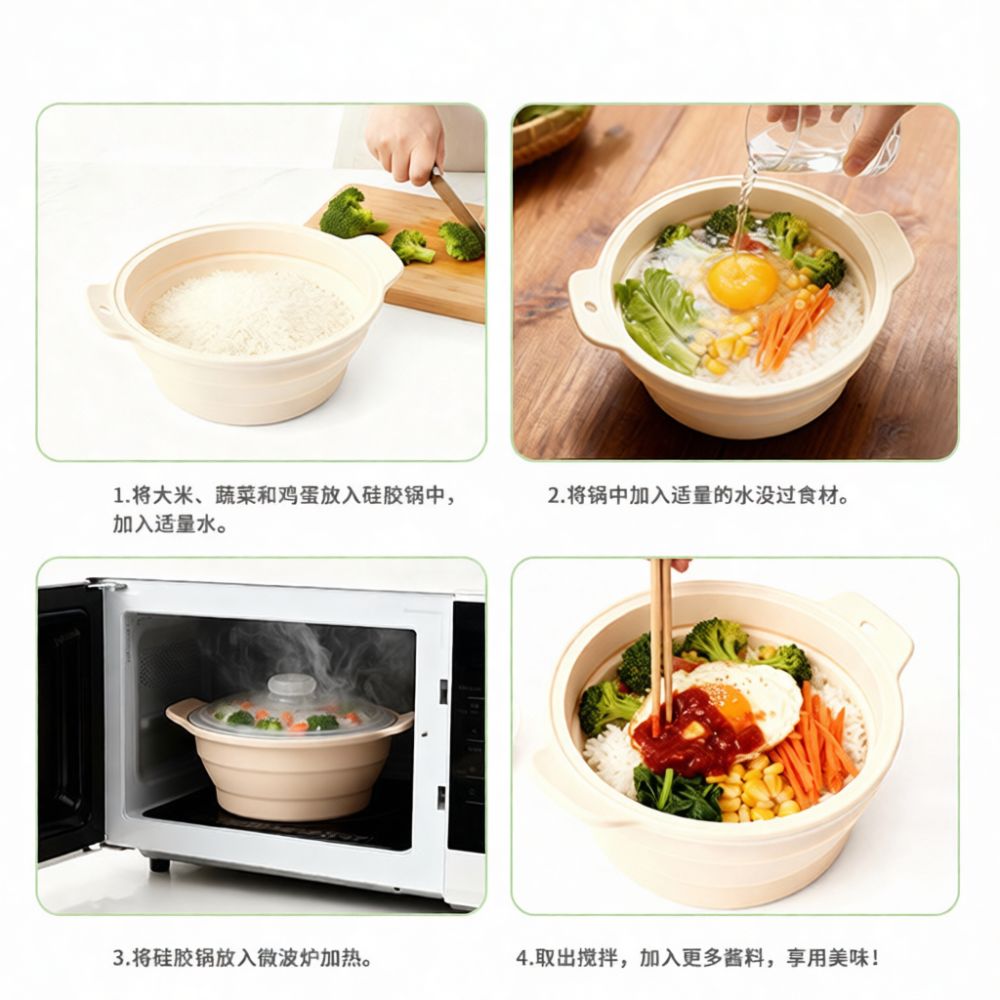 Portable Collapsible Silicone  - Food Storage Oven Safe recension och pris