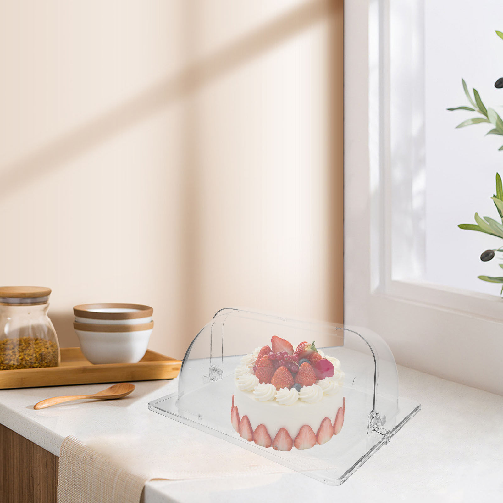 Reusable Cake Dome Food Cover  - Food Storage Oven Safe recension och pris