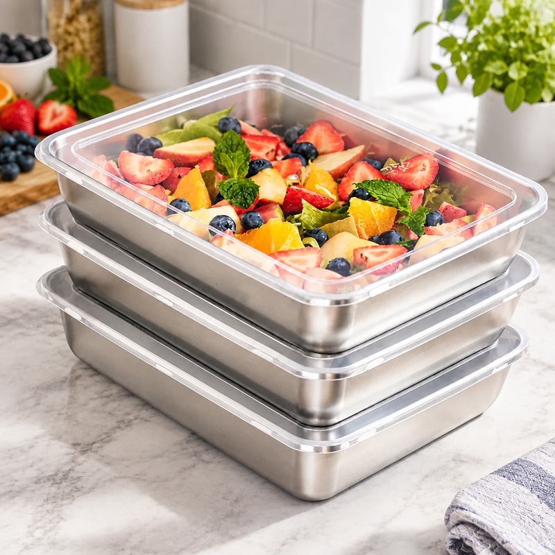 Triple Pack Stainless Steel Fo - Food Storage Meals recension och pris